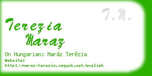 terezia maraz business card