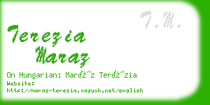 terezia maraz business card